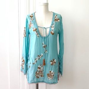 Blue Letarte Tunic Coverup
